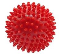 C2H Fitness Spiky Massage Ball, Spiky Firm Ball for Feet/Full Body, Trigger Point, Gym, Yoga, Pilates, Stress, Reflexology, Myofascial Therapy (Red)