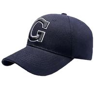 c2pwear Mens Embroidered A-Z Alphabet Baseball Cap Summer Hat Adjustable Cotton Hat Sports Sun Visor Hat Cap (Alphabet-G Navy One Size)