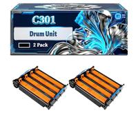 C301 Drum Unit Compatible for Okidata OKI C301 C301DN C321DN C511DN C321 C531 C531dn MC332dn MC342dn MC342dnw MC342dw MC342w MC352dn MC362dn MC562dnw Printers (2-Pack Black)