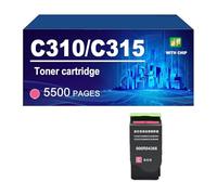 C310 C315 006R04364 006R04365 006R04367 006R04366 Toner Cartridge Compatible For Xerox C310 C315 Printer, High Yield Toner 8000/5500 Pages,Magenta-1 Pack