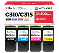 C310 C315 High-Yield Toner Cartridge Set 4-Pack Replacement for Xerox 006R04364 006R04365 006R04366 006R04367 Compatible with Xerox C310 C310DNI C315 C315DNI Color Printer (Black Cyan Magenta Yellow)