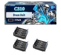 C310 Drum Unit Compatible for Okidata OKI C310dn C310n C330dn C530dn C510DN MC351 MC361 MC361dn MC561 MC561dn Printers, With Chip Large Capacity 20000 Pages (3 Pack Black)