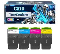 C310 Toner Cartridges Compatible for Xerox C310 C315 Printers, With Chip Large Capacity 4000 Pages (4-Pack BK/C/M/Y)