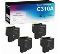 C310A Toner Cartridge Compatible for Xerox C310A C315A Printer Black Standard Yield 3000 Pages per Cartridge for C310 C315 Series,Black-3000 Pages 4Pack