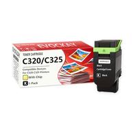 C320 C325 Black Toner Cartridge Compatible Replacement for Xerox 006R04823 C320/C325 Toner Work for C320 C325 C320DNI C325DNI Printer (with Chip)