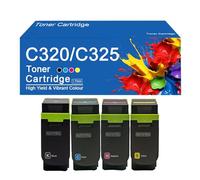 C320 C325 Toner Cartridges High Yield Replacement 006R04831 006R04828 006R04829 006R04830 Toner for Xerox C320 C325 Printers with Chip,C320C325-4Color
