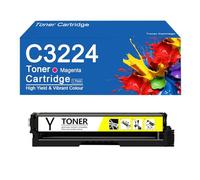 C3224 4 Color Toner Cartridge Replacement for Lexmark C3224dw C3326dw C3426dw Printers, Easy to Install and Use,Without Chip-Yellow