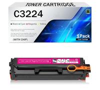 C3224 C3210K0 C3210C0 C3210M0 C3210Y0 Toner Cartridge Compatible for Lexmark C3224 C3326 C3426 MC3224 MC3326 MC3426 MC3224dwe MC3224i MC3326adwe Printers, With Chip(Size:1500Page,Color:Magenta)