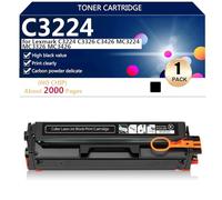 C3224 C3210K0 C3210C0 C3210M0 C3210Y0 Toner Cartridge(No Chip) for Lexmark C3224 C3326 C3426 MC3224 MC3326 MC3426 Printer, 2000 Pages,Black