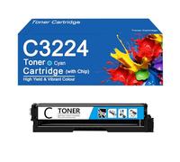 C3224 Color Toner Cartridge High Yield Replacement for Lexmark C3224dw C3326dw C3426dw Printers, High-Definition Printing,With Chip-Cyan