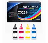 C3224 Toner Bottle Compatible for Lexmark MC3224 C3220K0 C3220C0 C3220M0 C3220Y0 High Yield 2500pages Work with C3224 C3326 C3426 MC3224 MC3326 MC3426 Printers