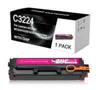 C3224 Toner Cartridge Compatible for Lexmark C3224 C3326 C3426 MC3224 MC3326 MC3426 Printers, C3220K0 C3220C0 C3220M0 C3220Y0 Toner Cartridge Refills,C-1500 Pages