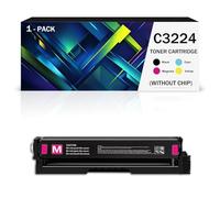 C3224 Toner Cartridge No Chip Compatible for Lexmark C3224dw C3326dw MC3224 MC3326 MC3224dwe MC3224i MC3326i Series Printer, Replacement for C3210 Toner(Size:1Pack,Color:Magenta)