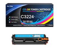 C3224 Toner Cartridge No Chip Compatible for Lexmark MC3224 C3220K0 C3220C0 C3220M0 C3220Y0 High Yield 3500pages Work with C3224 C3326 C3426 MC3224 MC3326 MC3426 Printers