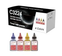 C3224 Toner Cartridge Refill Toner Powder Compatible For Lexmark C3210K0 C3210C0 C3210M0 C3210Y0 Work With C3224dw C3326dw C3426dw C3224dwe MC3224i C3326i C3426i Printer,4 colors-1 Set