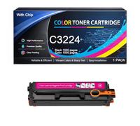 C3224 Toner Cartridge with Chip Compatible for Lexmark MC3224 C3220K0 C3220C0 C3220M0 C3220Y0 High Yield 1500pages Work with C3224 C3326 C3426 MC3224 MC3326 MC3426 Printers