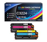 C3224 Toner Cartridge with Chip Compatible for Lexmark MC3224 C3220K0 C3220C0 C3220M0 C3220Y0 High Yield 1500pages Work with C3224 C3326 C3426 MC3224 MC3326 MC3426 Printers