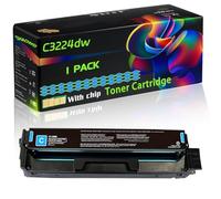 C3224dw Compatible for Lexmark Toner Cartridge with Chip MC3226adwe MC3326adwe MC3326i Printers (1 Pack Cyan)