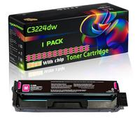 C3224dw Compatible for Lexmark Toner Cartridge with Chip MC3226adwe MC3326adwe MC3326i Printers (1 Pack Magenta)