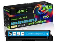 C330H10 Compatible for Lexmark Toner Cartridges with Chip C3326 C3326dw MC3326 MC3326i Printers (1 Pack Cyan)