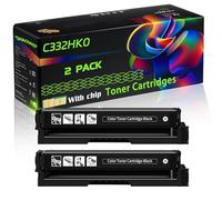 C332HK0 Compatible for Lexmark Toner Cartridges with Chip C3224dw C3226dw C3326dw MC3226adwe Printers (2 Pack Black)