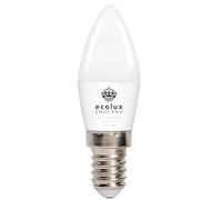 C37 Candle LED Light Bulb - 6500K Cool White Non-Dimmable Candle Light Bulbs 8.5W - High Brightness 850 Lumen Candle Bulbs for Ceiling Lights - Ideal for Home, Office (4, Cool White - Non-Dimmable)