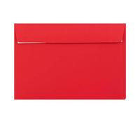 C4 Coloured Envelopes Perfect for A4 Christmas Cards Greeting Cards Invitations Office Use Peel & Seal Mailing Envelopes 324mm x 229mm Pack of 25 (Poppy Red)