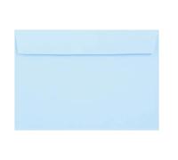 C4 Coloured Envelopes Perfect for A4 Christmas Cards Greeting Cards Invitations Office Use Peel & Seal Mailing Envelopes 324mm x 229mm Pack of 25 (Light Blue)