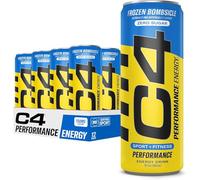 C4 Energy Drink 12oz (Pack of 12) - Frozen Bombsicle - Sugar Free Pre Workout Performance Drink with No Artificial Colors or Dyes