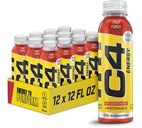 C4 Energy Non-Carbonated Zero Sugar Energy Drink, Pre Workout Drink + Beta Alanine, Fruit Punch, 12 Fl Oz (Pack of 12)
