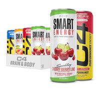 C4 Energy & Smart Energy Drinks Variety Pack, Sugar Free Pre Workout Performance Drink With No Artificial Colors or Dyes, Zero Calorie, Coffee Substitute or Alternative, 4 Flavor Variety 12 Pack