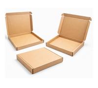 C4 Large Letter Postal Boxes - 50 Pack - Strong Corrugated Cardboard Mailing Boxes - PIP Large Letter Size - Flat Packed Shipping Boxes for Documents, E-commerce (320mm x 230mm x 20mm)