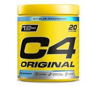 C4 Original Beta Alanine Sports Nutrition Bulk Pre Workout Powder for Men & Women | Best Pre-Workout Energy Drink Supplements | Creatine Monohydrate | ICY Blue Raspberry | 20 Servings