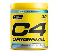 C4 Original Beta Alanine Sports Nutrition Bulk Pre Workout Powder for Men & Women | Best Pre-Workout Energy Drink Supplements | Creatine Monohydrate | Icy Blue Raspberry | 30 Servings