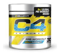 C4 Original Pre Workout Powder, Bubblegum, 30 Servings | Zero Sugar Pre Workout Energy Drink Powder with 150mg Caffeine, 1500mg Creatine Monohydrate, 1600mg Beta Alanine