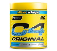 C4 Original Pre Workout Powder, Bubblegum, 60 Servings | Zero Sugar Pre Workout Energy Drink Powder with 150mg Caffeine, 1500mg Creatine Monohydrate, 1600mg Beta Alanine