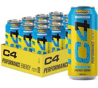 C4 Performance Energy Drink, Bubblegum Flavour, 500ml, Pack of 12