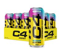 C4 Performance Energy Drinks Cosmic Rainbow 500ml (12 pack) | Sugar Free Energy Drink with 160mg Caffeine, 250mg Betaine, 1050mg Taurine | Low Calorie