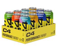 C4 Performance Energy Drinks Mixed Variety Pack 500ml (12 pack) | Sugar Free Energy Drink with 160mg Caffeine, 250mg Betaine, 1050mg Taurine | Low Calorie Fizzy Drinks for On the Go Energy and Focus