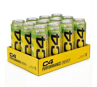 C4 Performance Energy Drinks Twister Pineapple 500ml (12 pack) | Sugar Free Energy Drink with 160mg Caffeine, 250mg Betaine, 1050mg Taurine | Low Calorie Fizzy Drinks for On the Go Energy and Focus