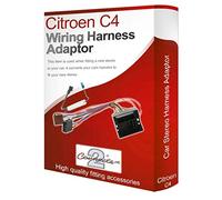 C4 radio stereo wiring harness adapter lead loom ISO converter + AERIAL