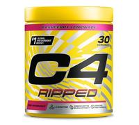 Cellucor C4 Ripped Pre-Workout Powder – Zero Sugar, 150mg Caffeine – Raspberry Lemonade 30 Servings