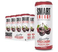 C4 Smart Energy Drink - Sugar Free Performance Fuel & Nootropic Brain Booster, Coffee Substitute or Alternative | Black Cherry 12 Oz - 12 Pack