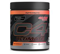 C4 Ultimate Pre Workout Powder Tutti Frutti 20 Servings, 40 if Single Scooped | Zero Sugar Pre Workout with Caffeine 300mg, L Citrulline 7000mg, Beta Alanine 4800mg, Vitamins and Electrolytes
