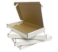 C4 White PIP Cardboard Large Letter Strong Postal Box for Royal Mail Shipping Lightweight Boxes 332 x 239 x 20mm (5 Boxes)