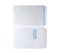 WhiteBox Envelope C4 Window 90gsm White Self Seal Pack of 250 WX3501