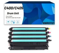 C400 C405 108R01121 High Capacity Drum Unit Compatible for Xerox C400 C405 6600DN 6600N 6605 6655 Printers, Drum Cartridge/Imaging Unit 4 Pack KCMY