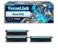 C400 Drum Unit Compatible for Xerox Phaser 6600 6600DN 6600N C400 C400DNW C400N C400NW Printers, With Chip Large Capacity 60000 Pages (3 Pack Black)