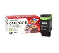 C410 C415 Standard Capacity Toner Cartridge Replacement for Xerox C410 | 1 Black with Chip for C410 VersaLink C415 Black Toner Cartridge (006R04677) Work for C410 C415 Printer