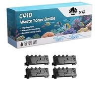 C410 Waste Toner Bottle Compatible for Xerox C310 C310DNI C315 C315DNI C410 C415 Printers, High-Definition Printing Effect with Chip, 35000 Pages (4 Pack Black)